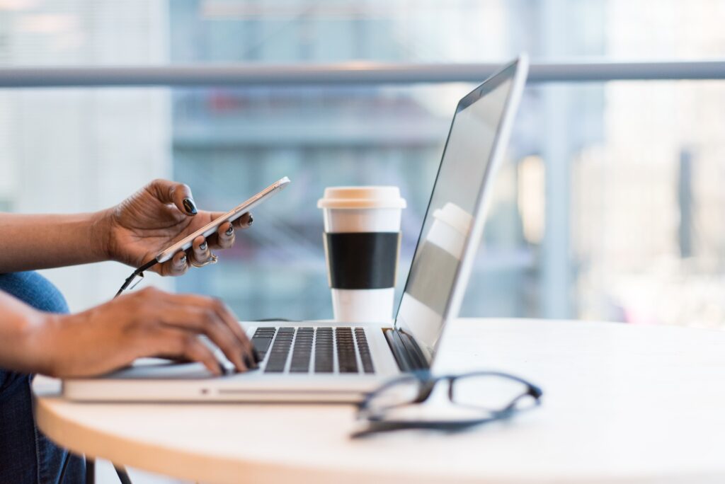 man with laptop